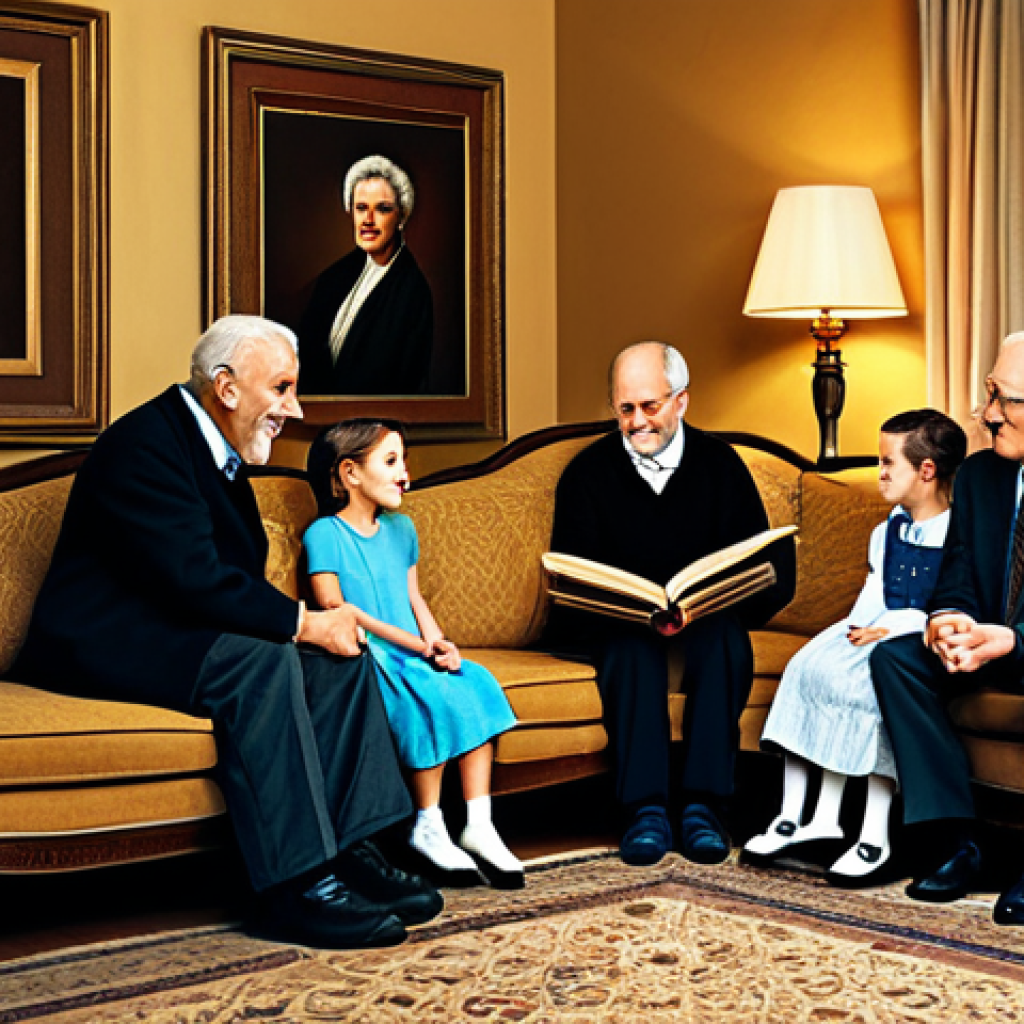 문화 충격을 이해하는 부모와 자녀의 대화 - **

A multi-generational family is gathered in a warmly lit living room, the parents showing old pho...